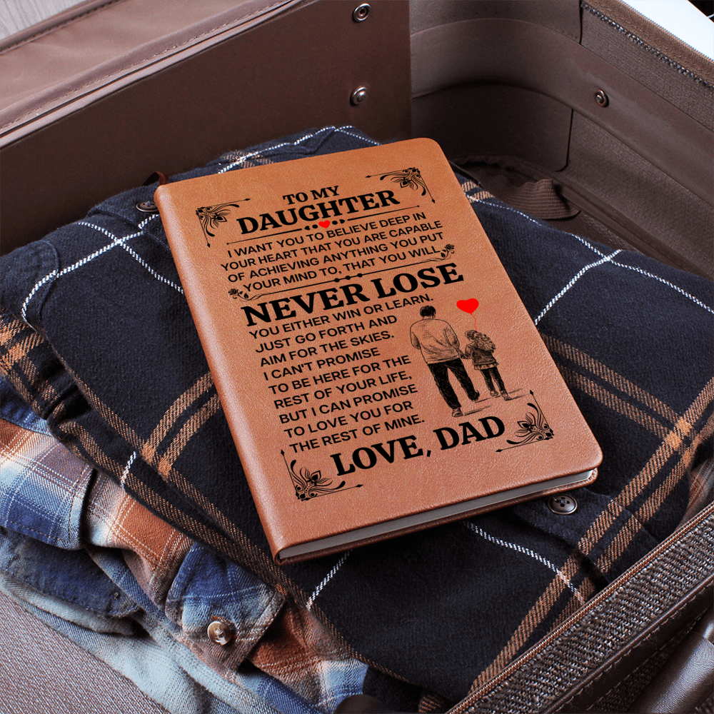 TO MY DAUGHTER PROMISE LEATHER JOURNAL