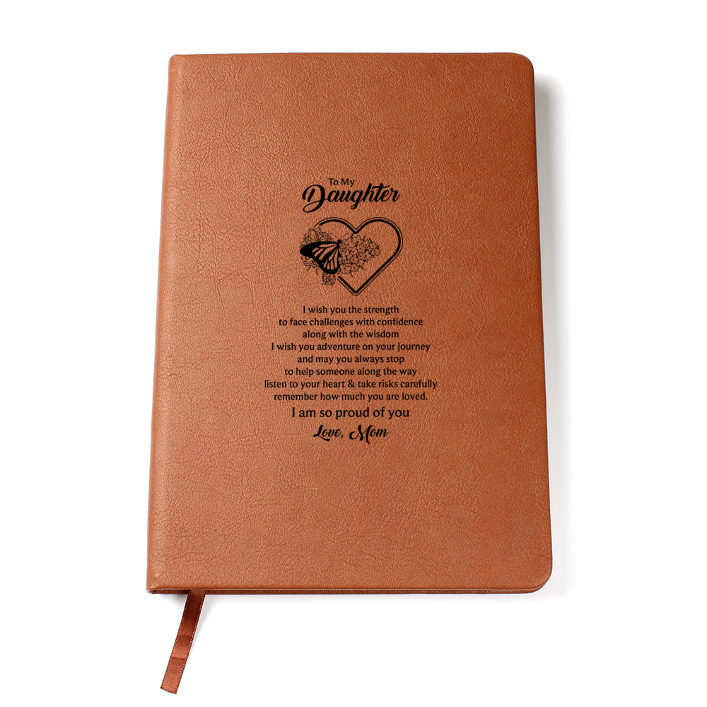 To My Daughter Butterfly Journal - Mom's Love Letter Notebook