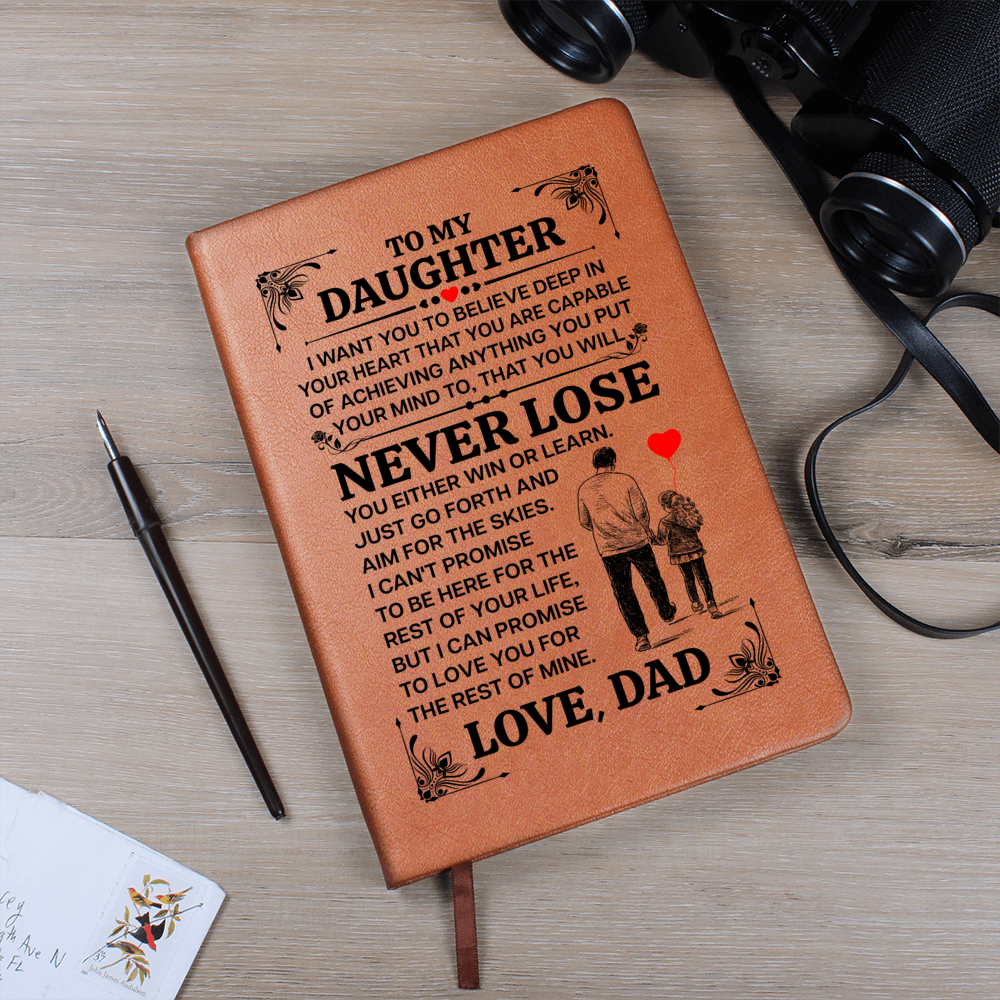 TO MY DAUGHTER PROMISE LEATHER JOURNAL