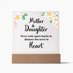 TO MY DAUGHTER DISTANCE SQUARE ACRYLIC PLAQUE
