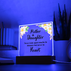 TO MY DAUGHTER DISTANCE SQUARE ACRYLIC PLAQUE