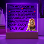 TO MY DAUGHTER BRAVER SQUARE ACRYLIC