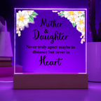 TO MY DAUGHTER DISTANCE SQUARE ACRYLIC PLAQUE