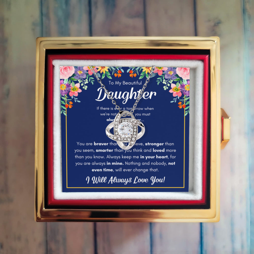 Braver Name - Daughter Birthday Necklace with Rose Box – CLIC CLOCK SHOP