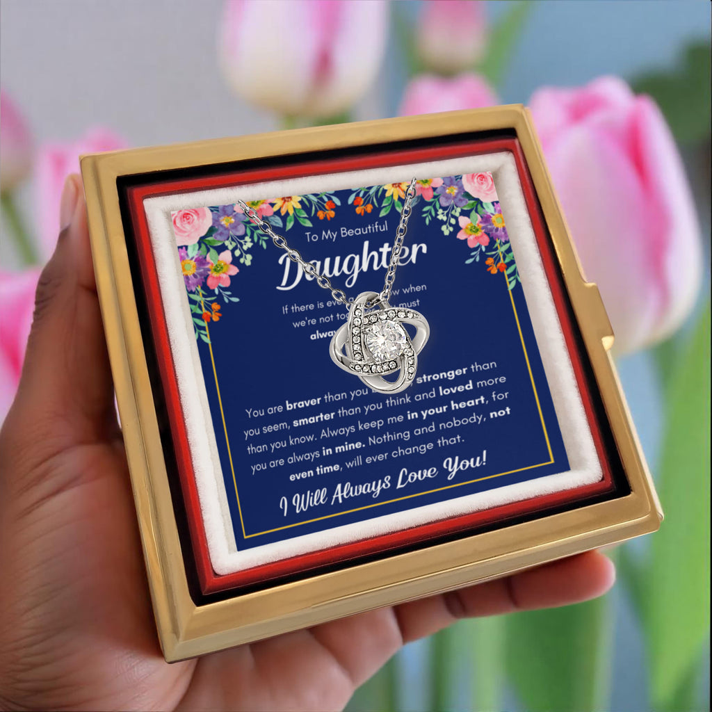 Braver Name - Daughter Birthday Necklace with Rose Box – CLIC CLOCK SHOP
